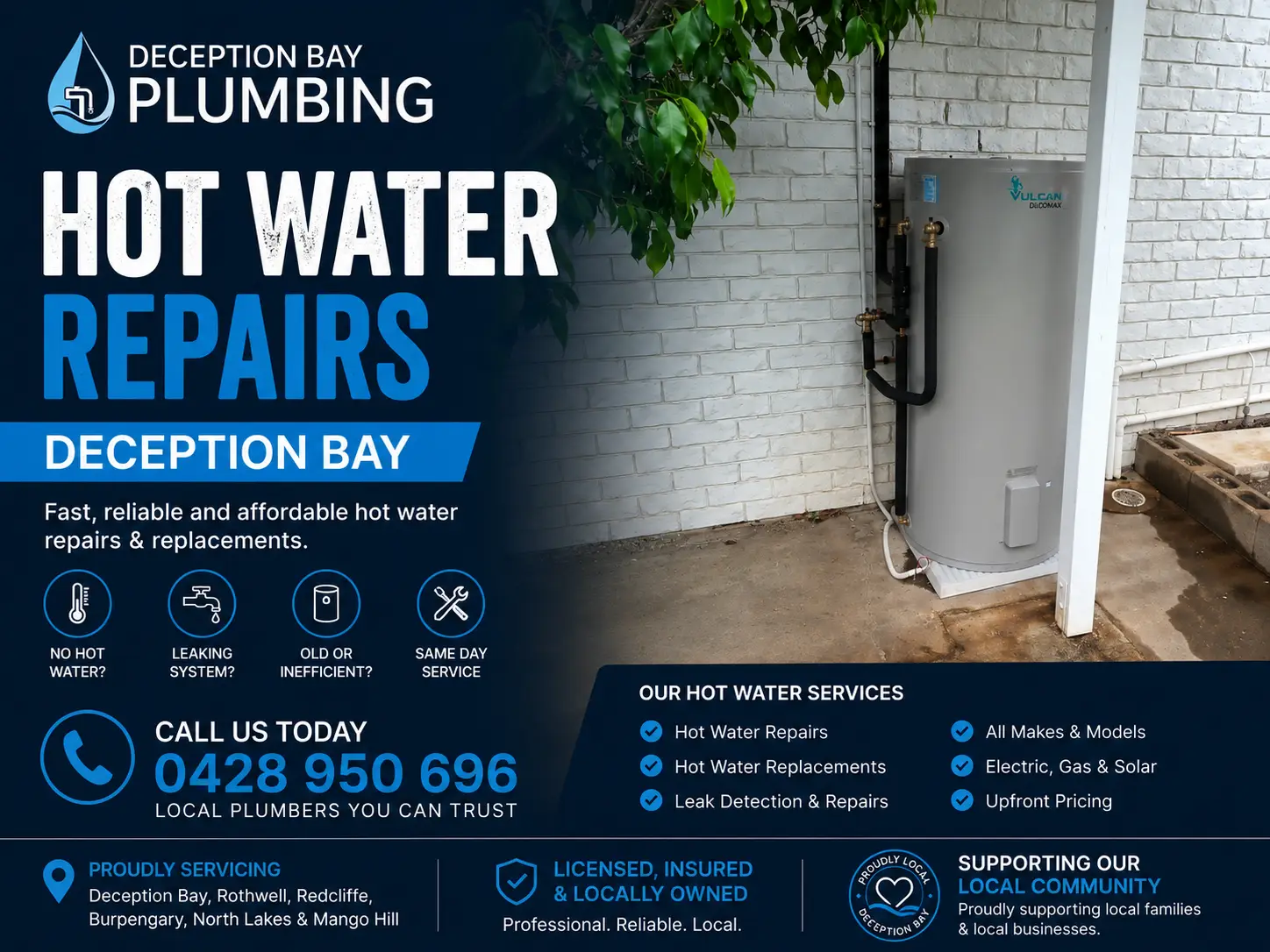 Hot Water Repairs Deception Bay